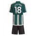 Maillot de foot Manchester United Casemiro #18 Extérieur vêtements enfant 2023-24 Manches Courtes (+ pantalon court)